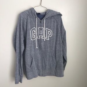 Gap logo zip up hoodie